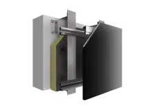 StoVentec Glass – das montagefreundliche Panelsystem für vorgehängte hinterlüftete Glasfassaden, Systemaufbau: ©Sto